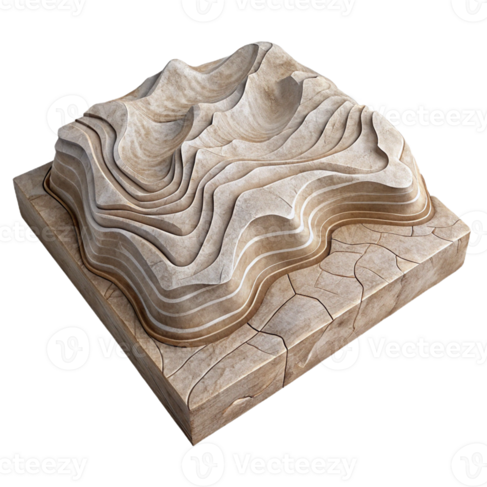 magnificent modern Hand Drawn Topographic Sketch Transparent Background Rustic Style high quality png