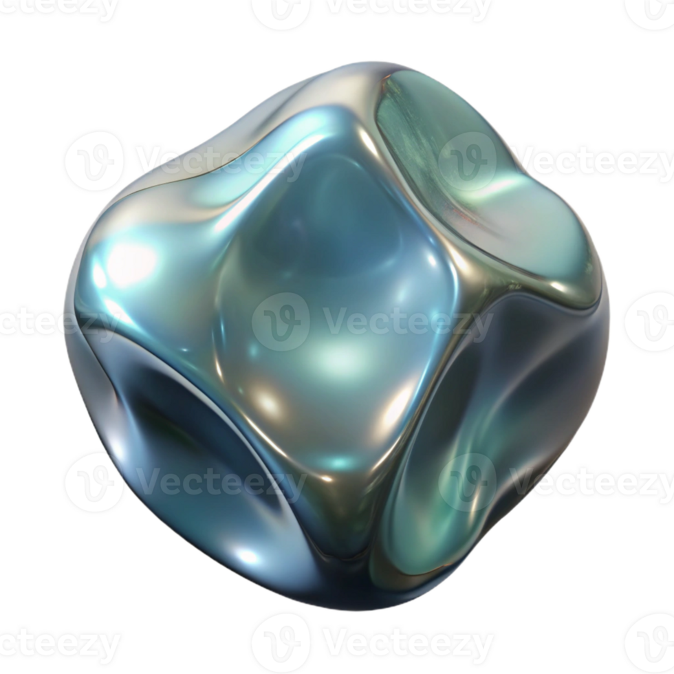 vibrant modern High Angle Distorted Glass Reflection Isolated original png