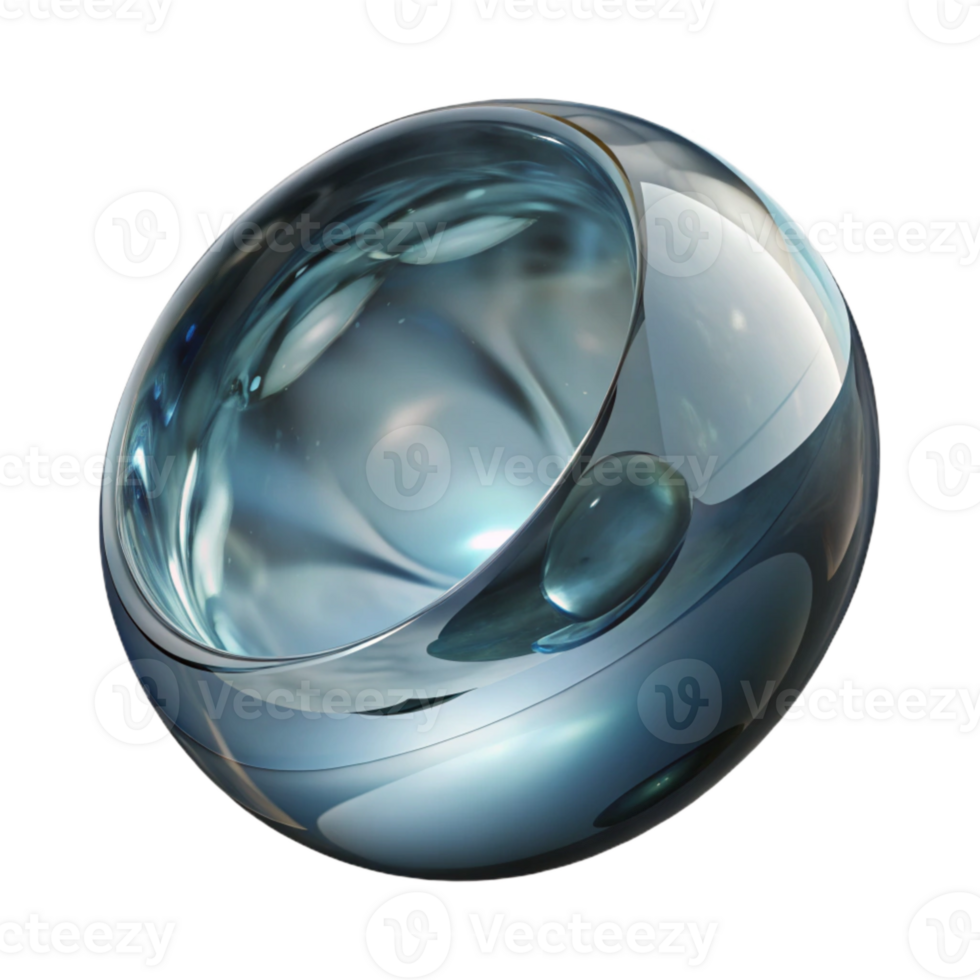 beautiful abstract High Angle Glass Distortion Reflection Cutout premium png