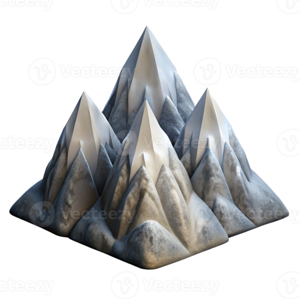 serene rustic High Resolution Aeropex Ascenders Cutout Jagged Peaks Isolated authentic png