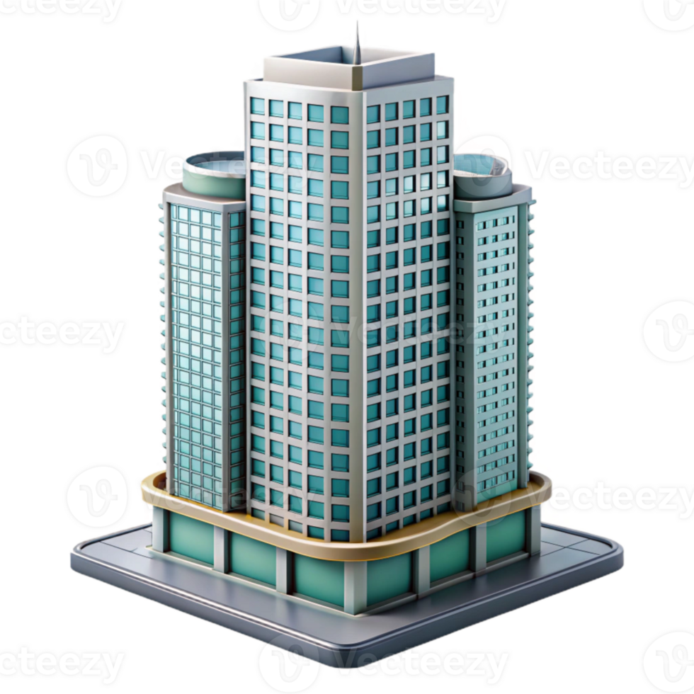 stunning vintage High Rise Building Cutout with Transparent Background and Modern Design exclusive png