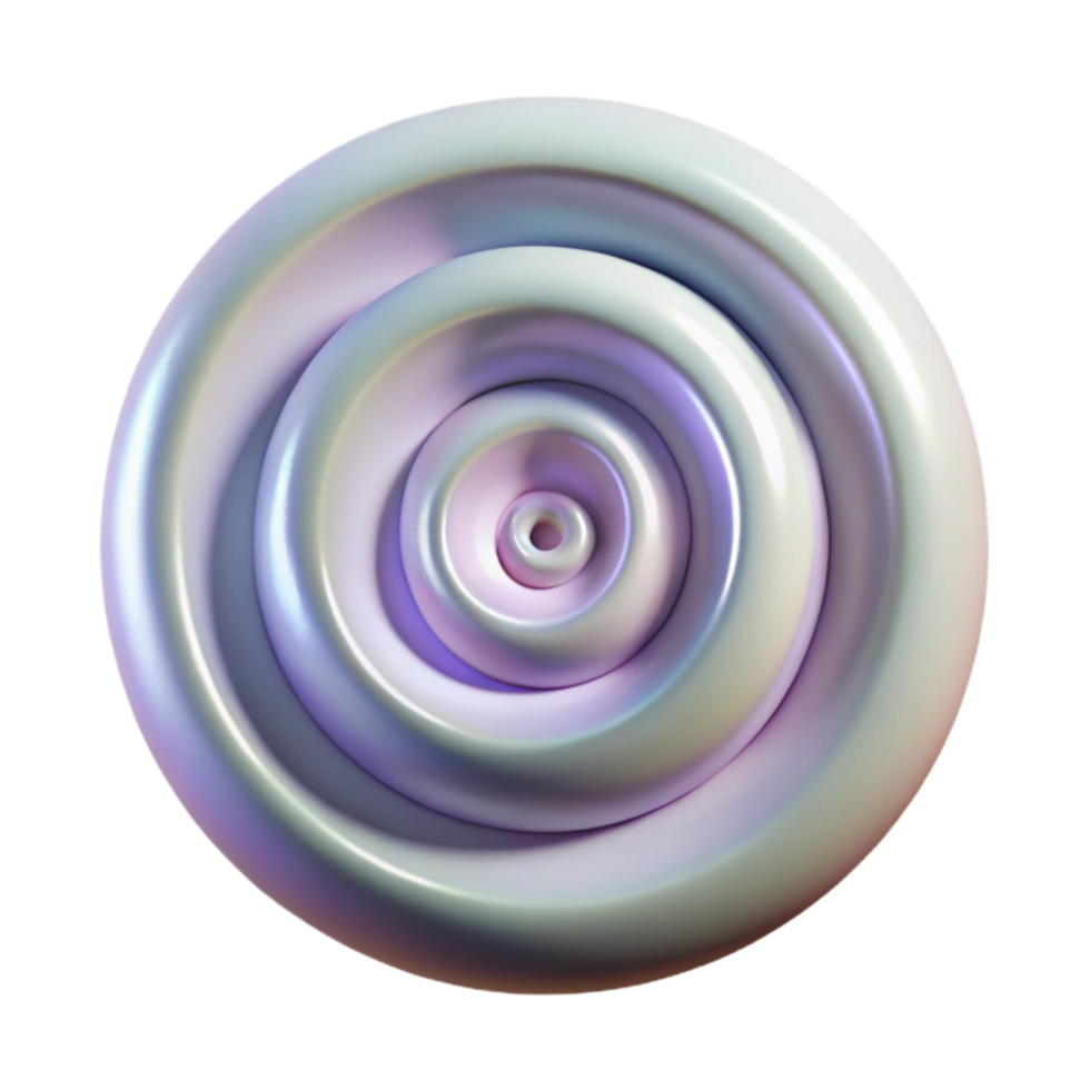 dramatic rustic Hypnotic Spiral Design Isolated on Transparent Background high quality png