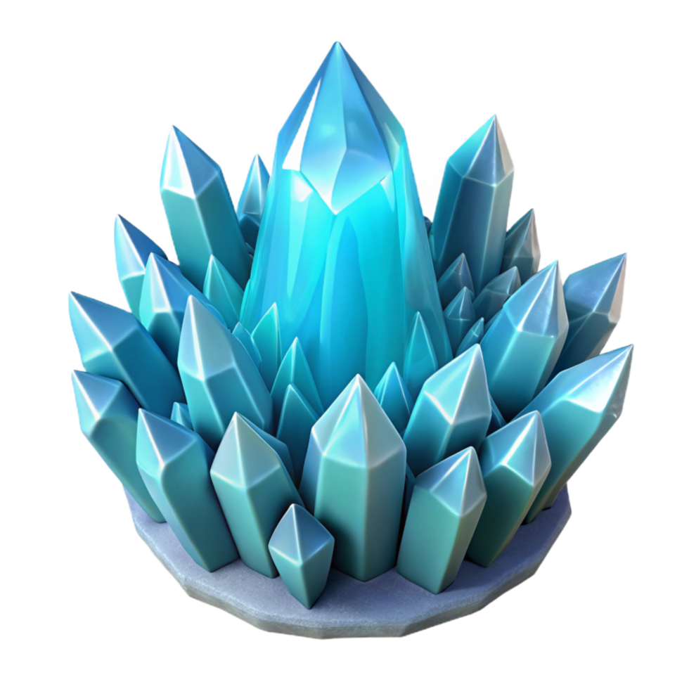 extraordinary traditional Ice Crystal Colony Cutout Transparent Background Angled View exclusive png
