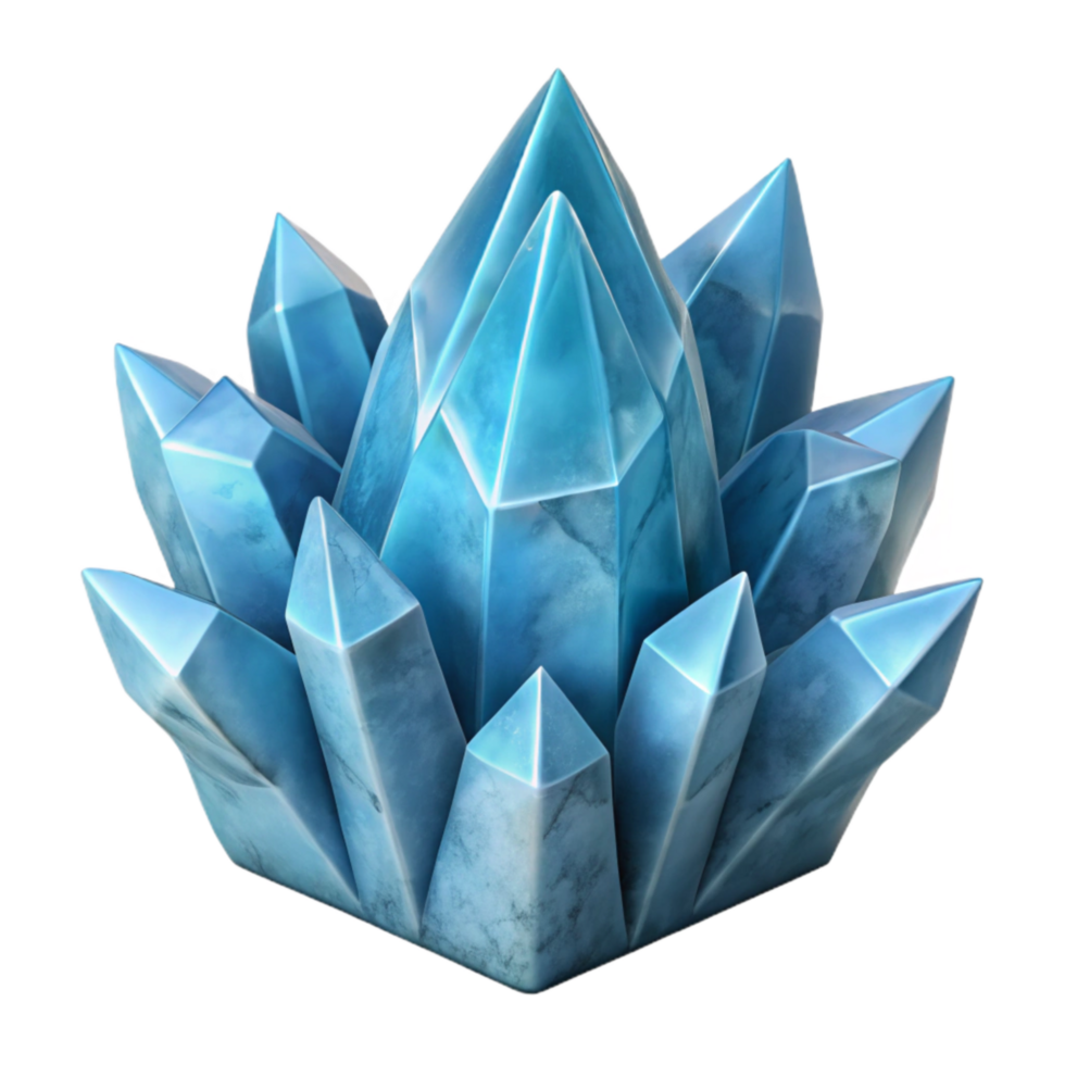 elegant contemporary Ice Crystal Formation Cutout Backlit Transparent Background high resolution png