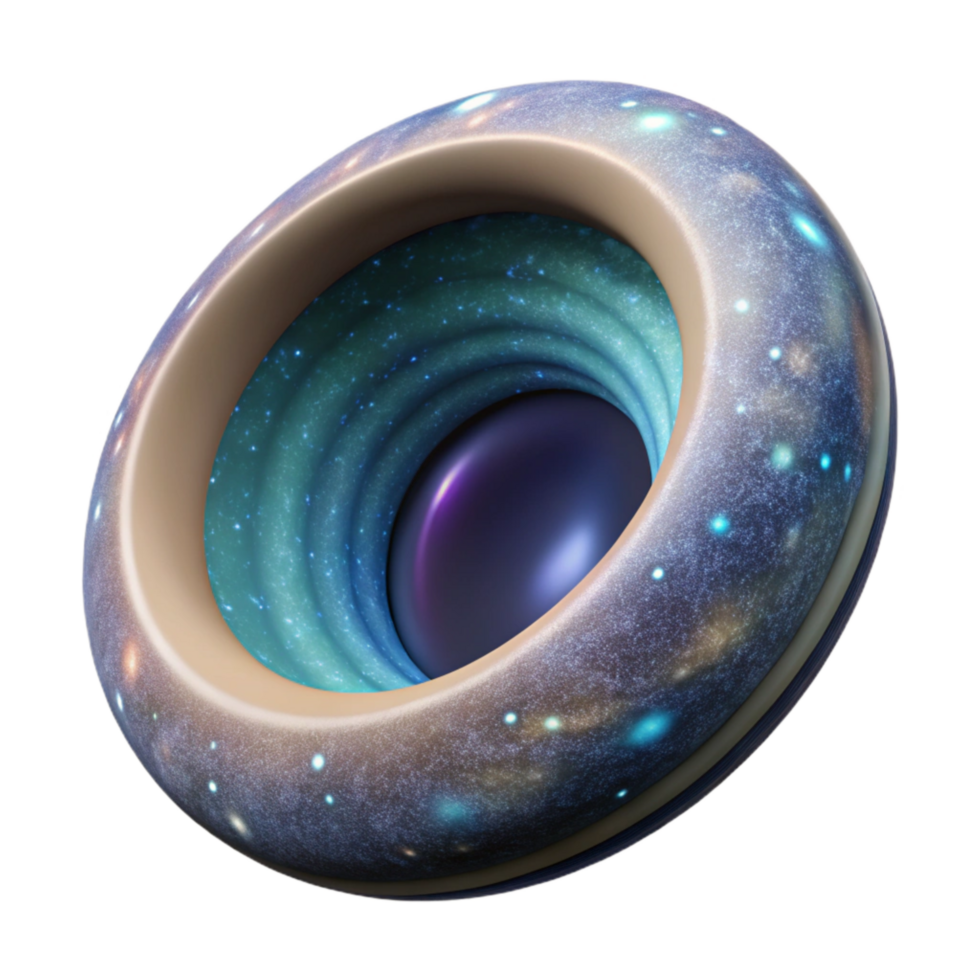 magnificent classic Interstellar Wormhole Isolated with Circular Shape premium png