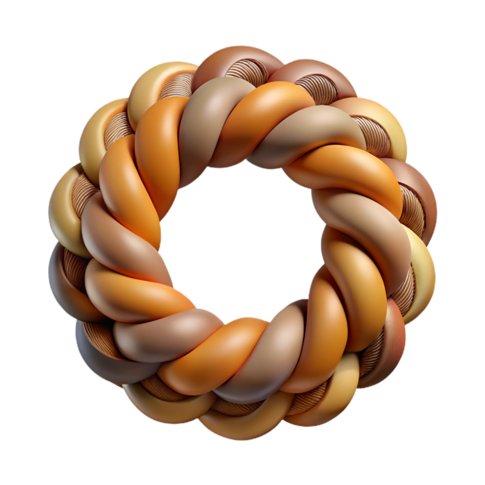 magnificent contemporary Intricate Braid Cutout with Earthy Colors high resolution png