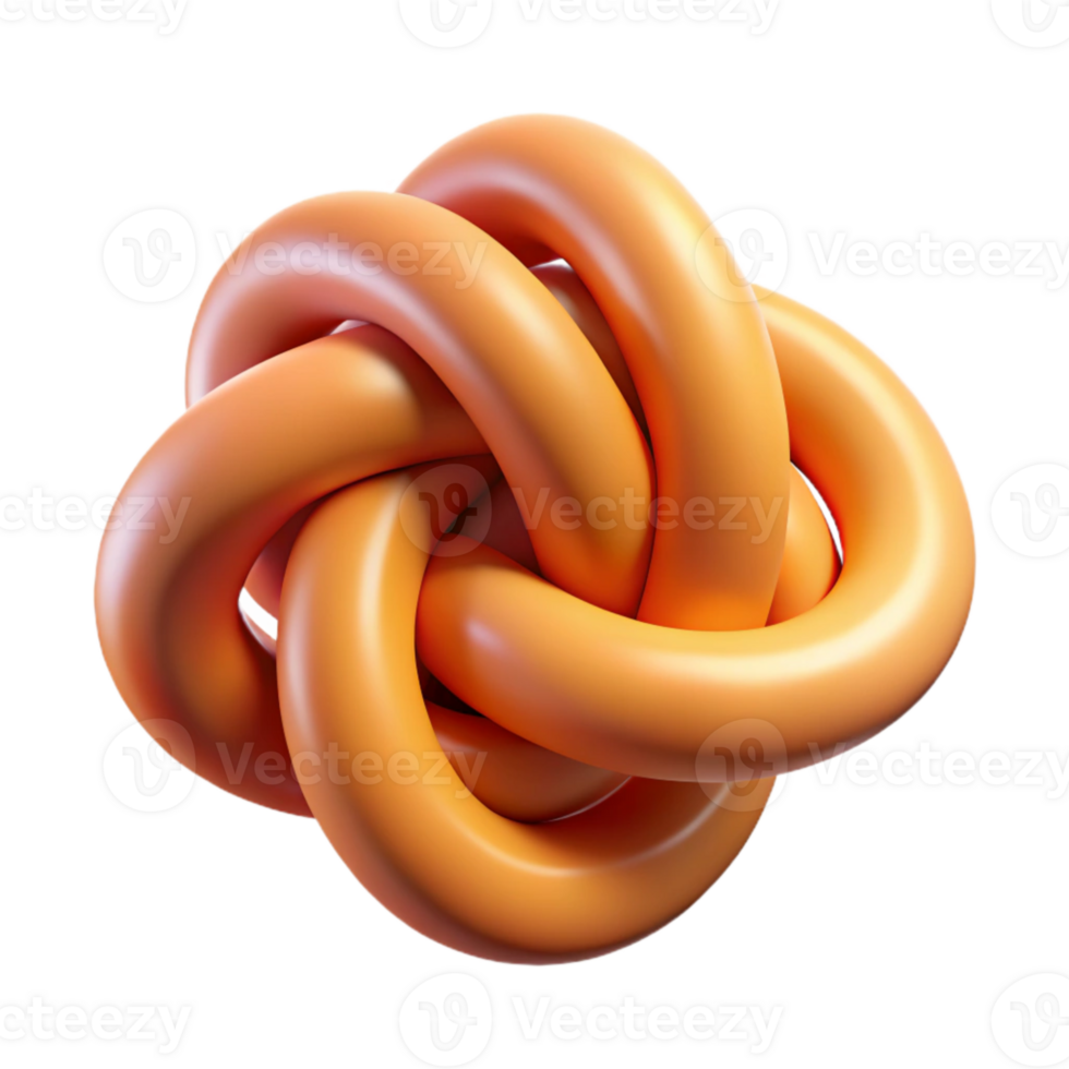 dramatic artistic Intricate Knot Cutout with Warm Tones authentic png