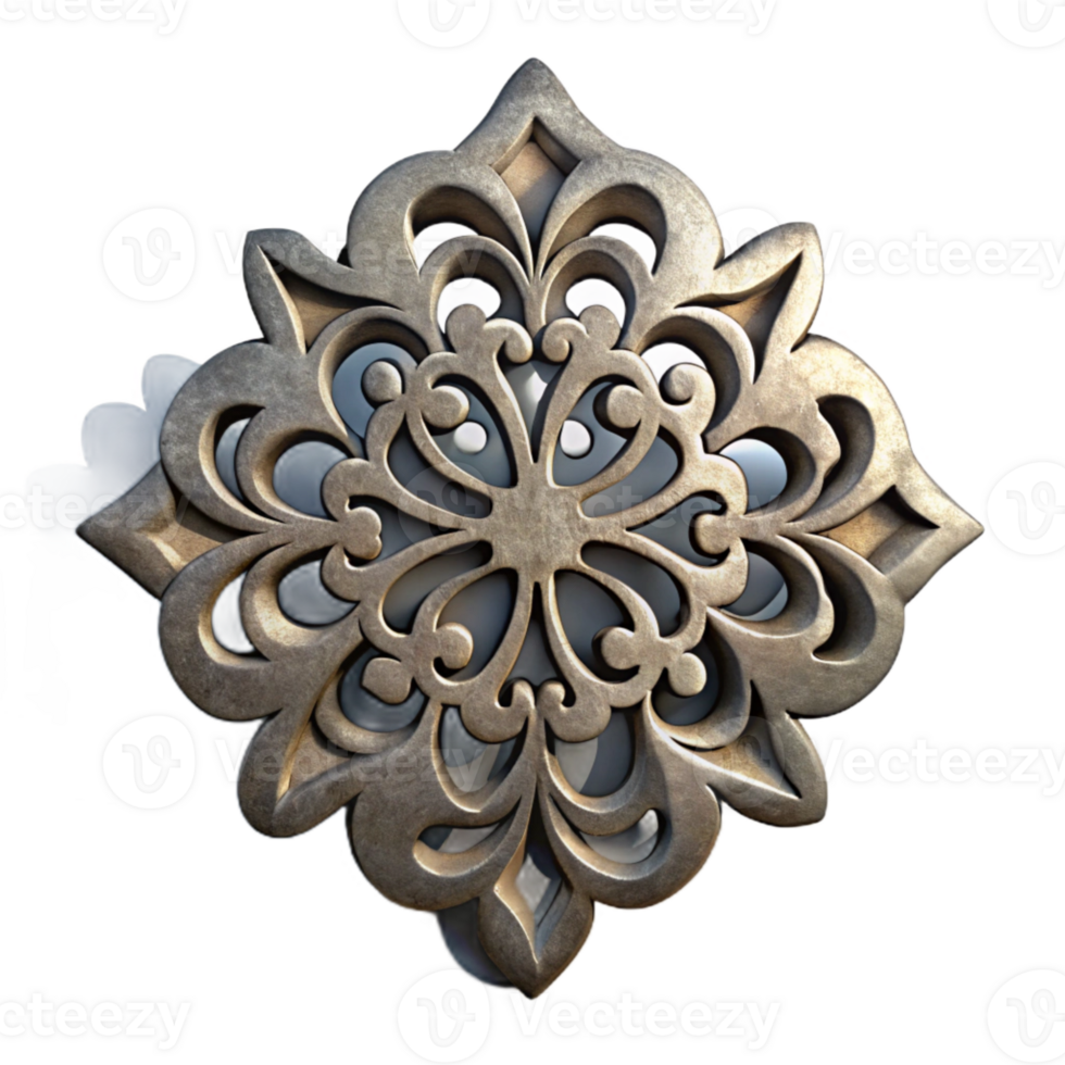 stunning traditional Intricate Shadow Patterns Isolated Element detailed png