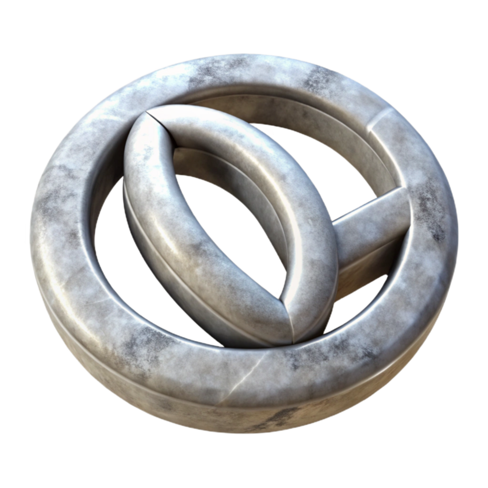 serene modern Invisible Bond Symbol Cutout with Soft Glow Effect original png