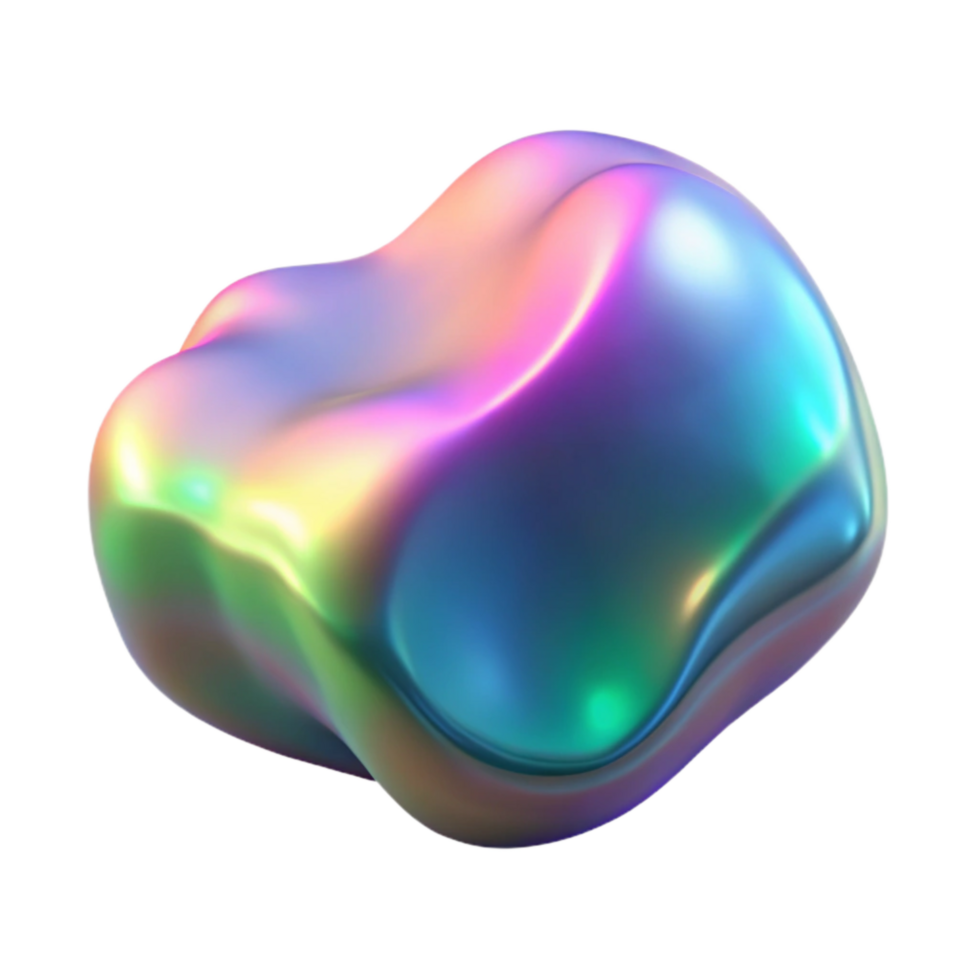 dramatic artistic Iridescent Aurora Borealis Isolated Element Transparent Background professional png