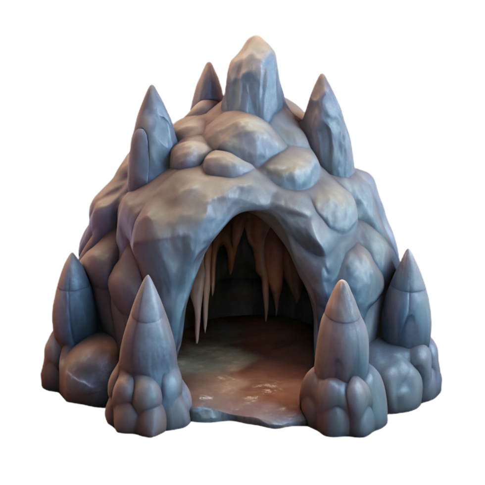 beautiful minimalist Iridescent Cave Walls Isolated with Detailed Texture genuine png