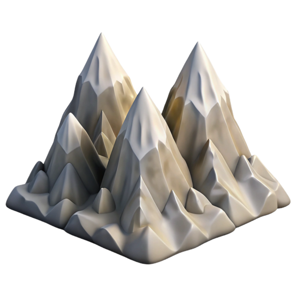 stunning creative Isolated Aeropex Ascenders Mountain Peaks with Snow high quality png