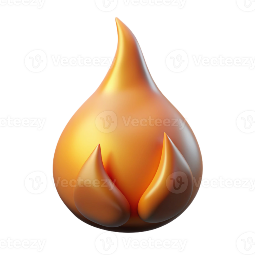 elegant rustic Isolated Flame with Soft Shadow Cutout high quality png