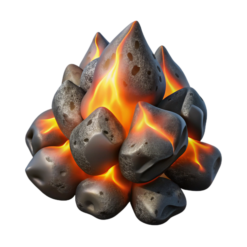 serene rustic Isolated Embers with Dramatic Shadow Effect high quality png