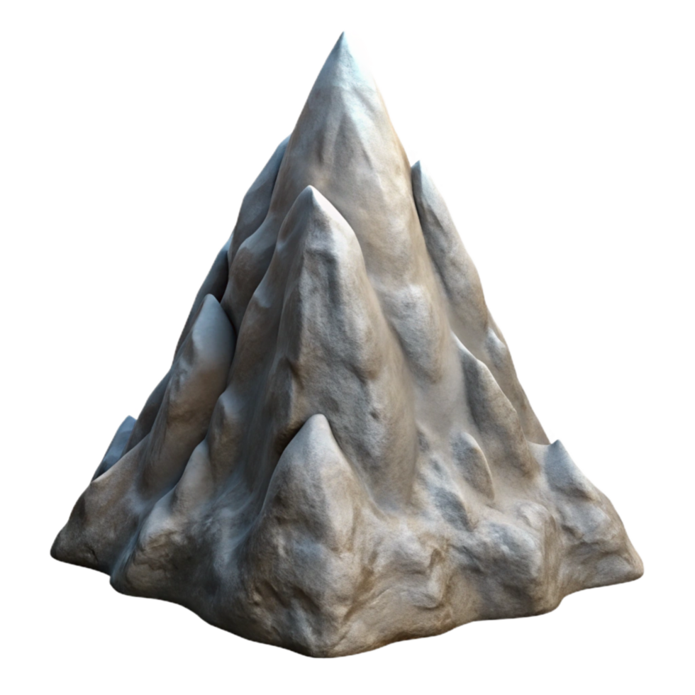 impressive artistic Isolated Mountain Range with Dramatic Cloud Cover high quality png
