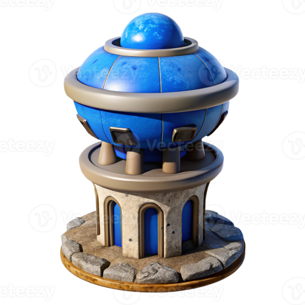 impressive traditional Isolated Terraform Tower with Purple Sky Cutout exclusive png
