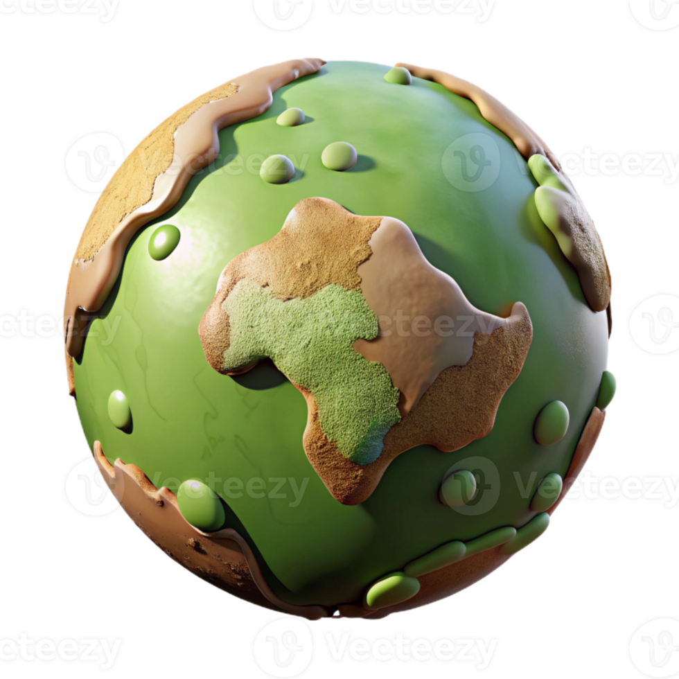 impressive rustic Isolated Terra Verde Terrain with Detailed Texture professional png