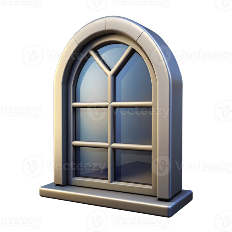 beautiful vintage Isolated Window with Shadow Overlay Transparent high quality png