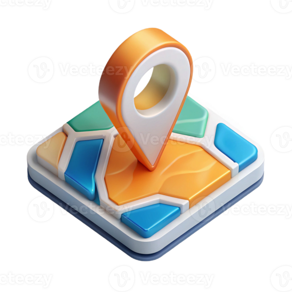 beautiful vintage Isometric Spectral Cartography Icon Isolated authentic png