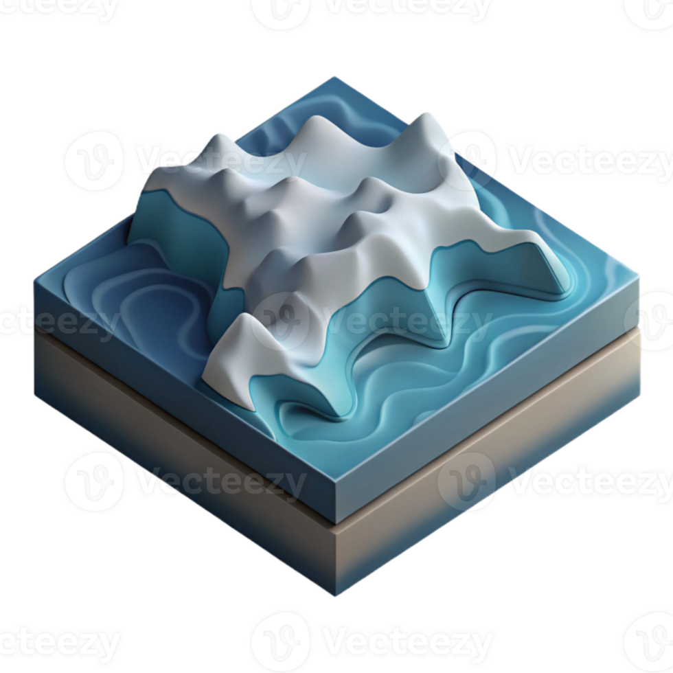 serene traditional Isometric Topographic Projection Isolated Element Dramatic Lighting exclusive png