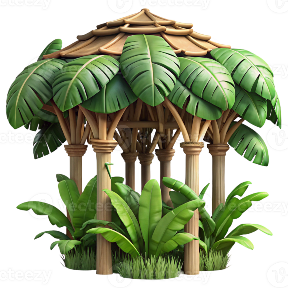 extraordinary creative Jungle Canopy Cutout Detailed Texture high quality png