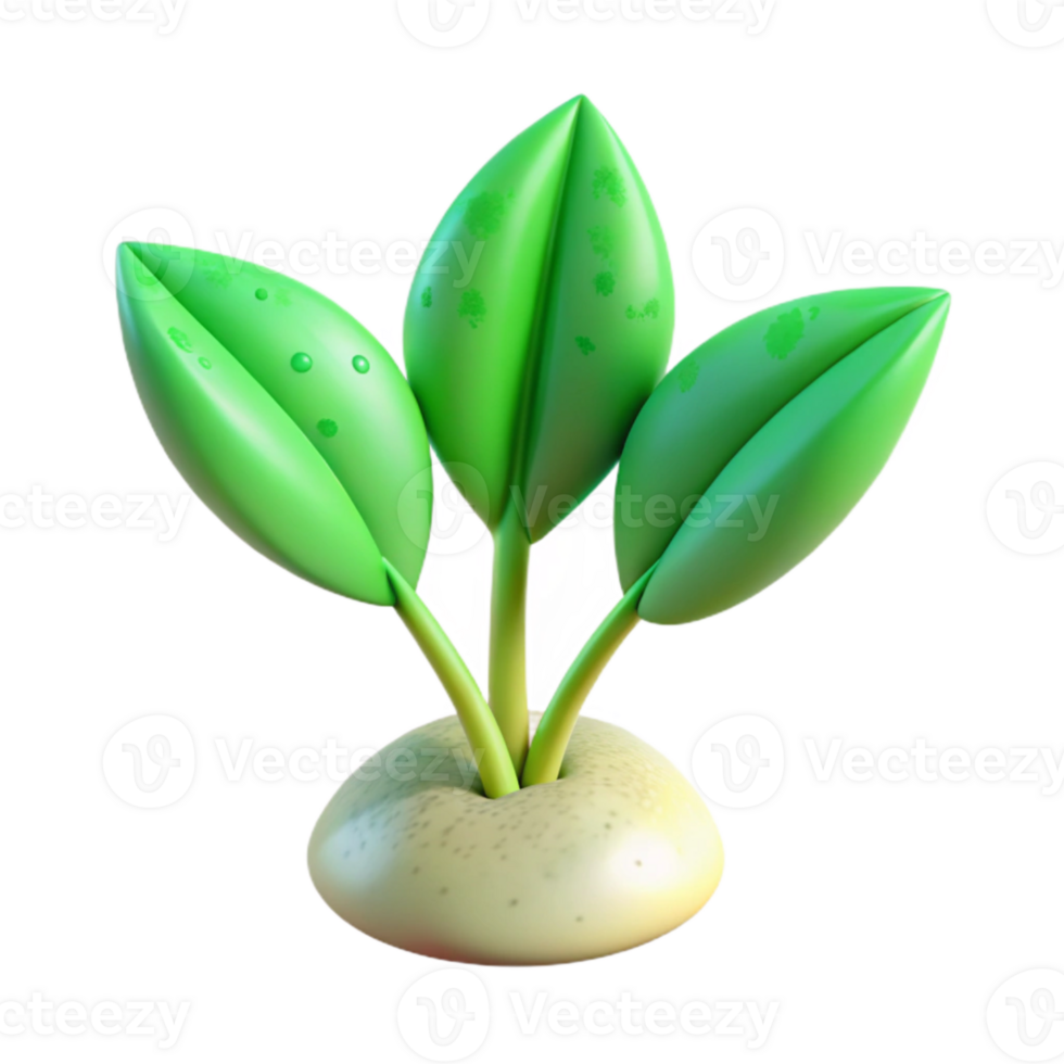 impressive artistic Lab Grown Plant Cutout Green Leaves Bright Light premium png