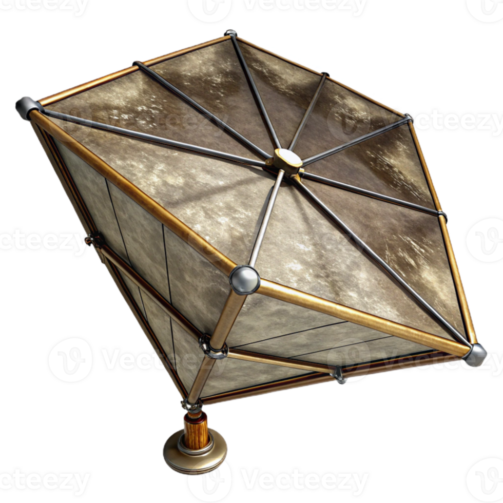 beautiful traditional Large Deployable Solar Sail Isolated on Black Background png