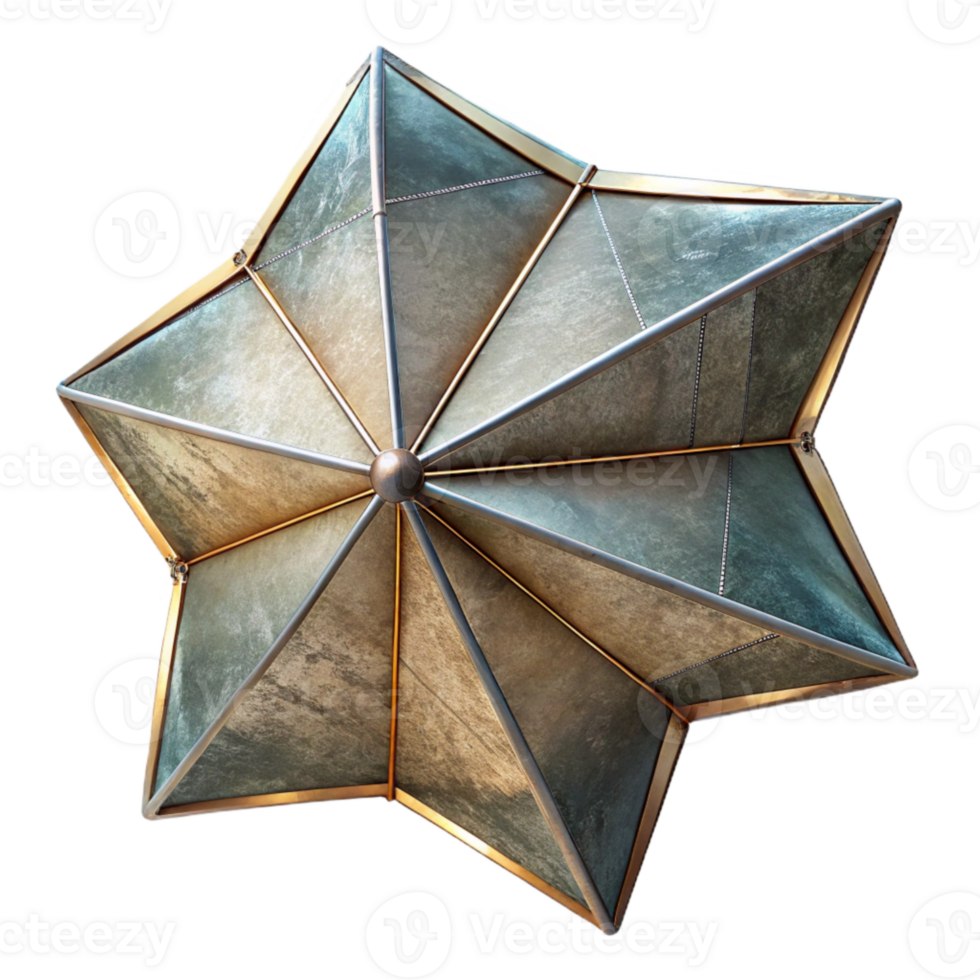 stunning abstract Large Solar Sail Cutout with Wireframe Detail professional png