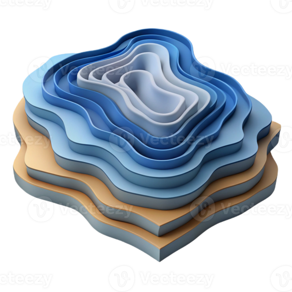 extraordinary vintage Layered Topographic Data Cutout Precise Contours original png