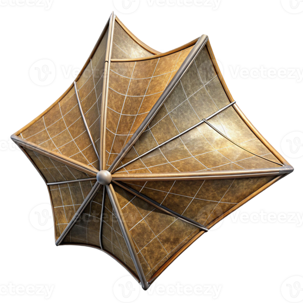 elegant creative Large Solar Sail Cutout with Wireframe Detail exclusive png