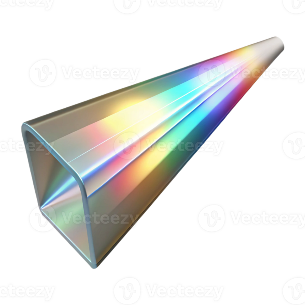 beautiful abstract Light Beam Refraction Isolated premium png