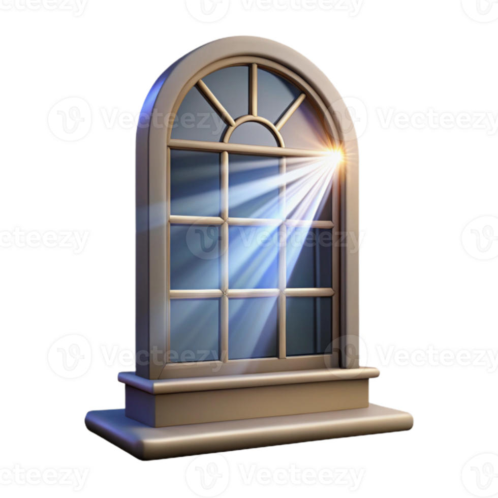 dramatic traditional Light Beams Through Window Isolated exclusive png