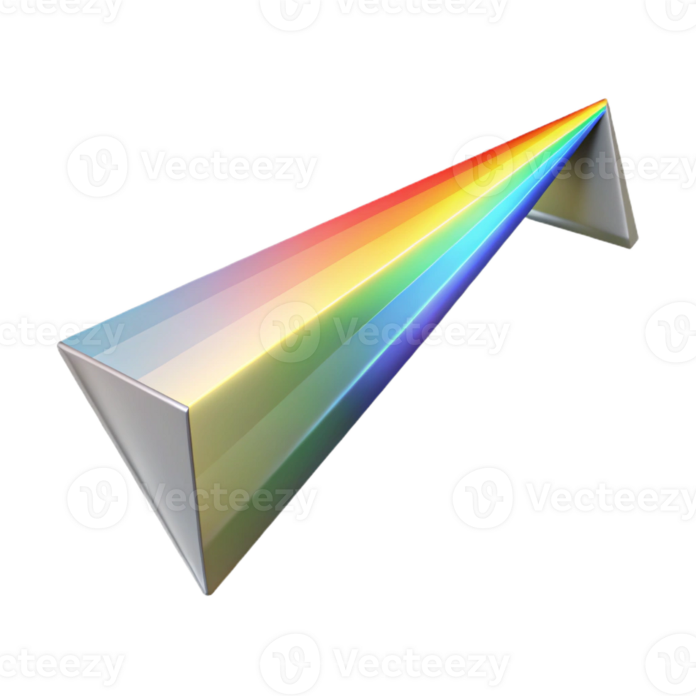 beautiful creative Light Beam Through Prism Isolated exclusive png