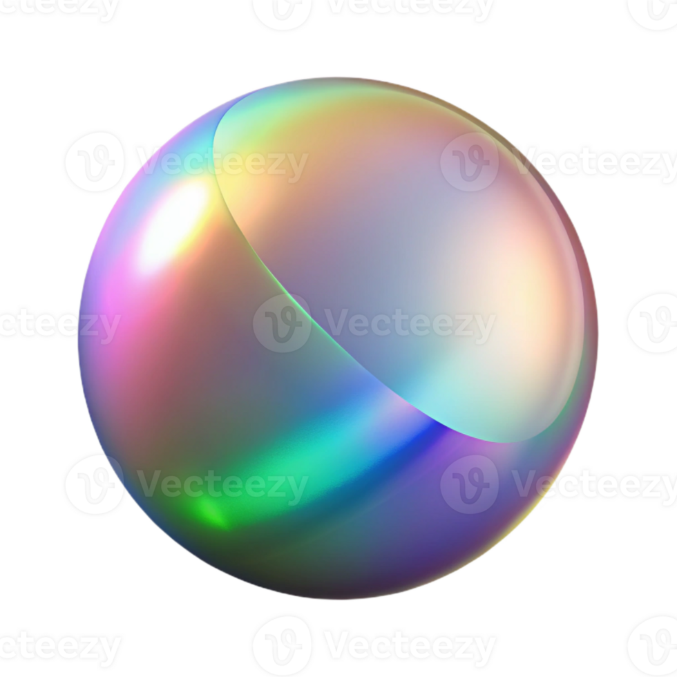 extraordinary minimalist Light Diffraction Gradient Transparent Background Isolated png
