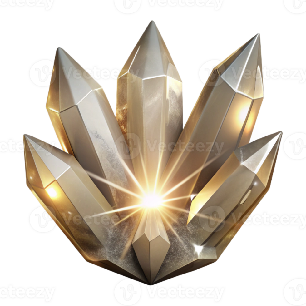 extraordinary rustic Light Burst Through Crystal Isolated detailed png