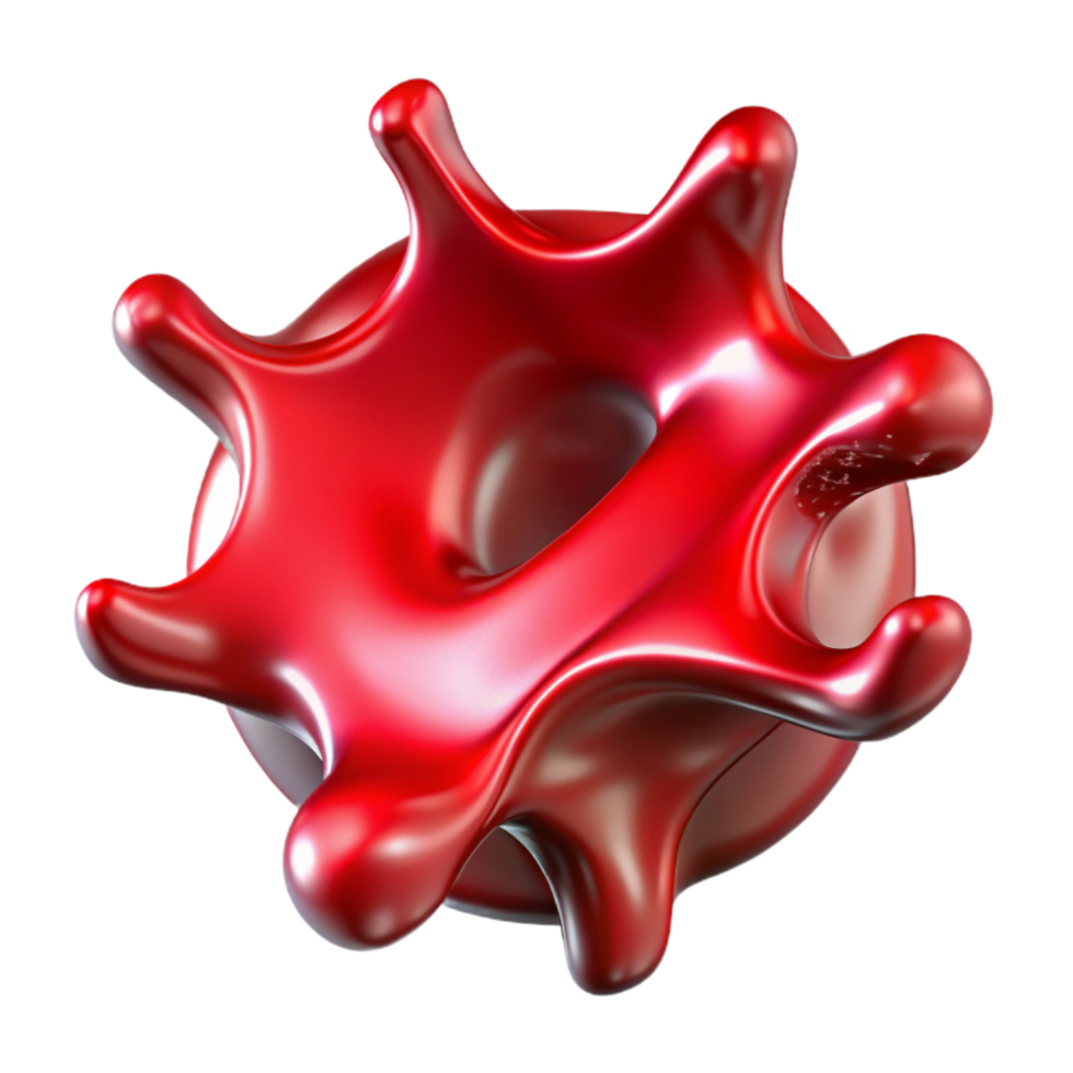 vibrant artistic Liquid Metal Splash Cutout on Transparent Background authentic png