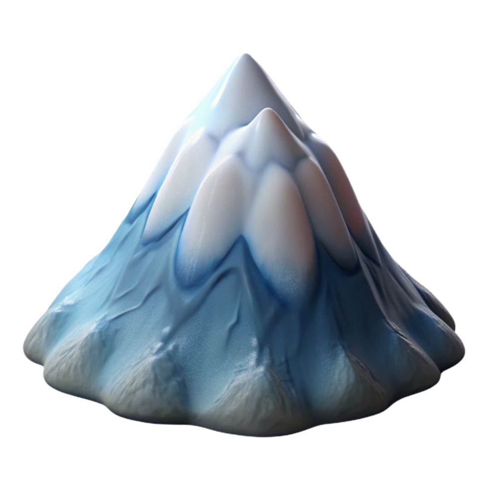serene vintage Liquid Sky Mountain Peaks Isolated Element high resolution png