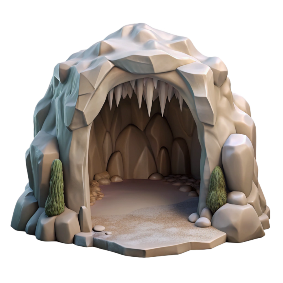 wonderful traditional Low Angle Gelid Grotto Interior Isolated authentic png