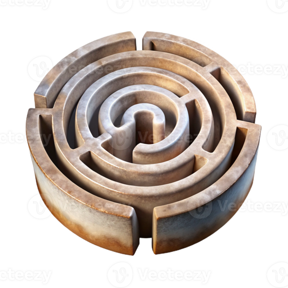 dramatic vintage Luminari Labyrinth Section with Soft Lighting Cutout png