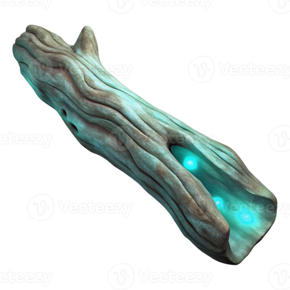 elegant modern Luminescent Driftwood Close Up Isolated Texture Detail exclusive png