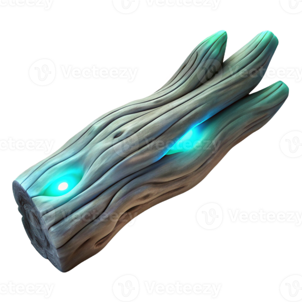 wonderful minimalist Luminescent Driftwood Close Up Isolated Texture Detail professional png