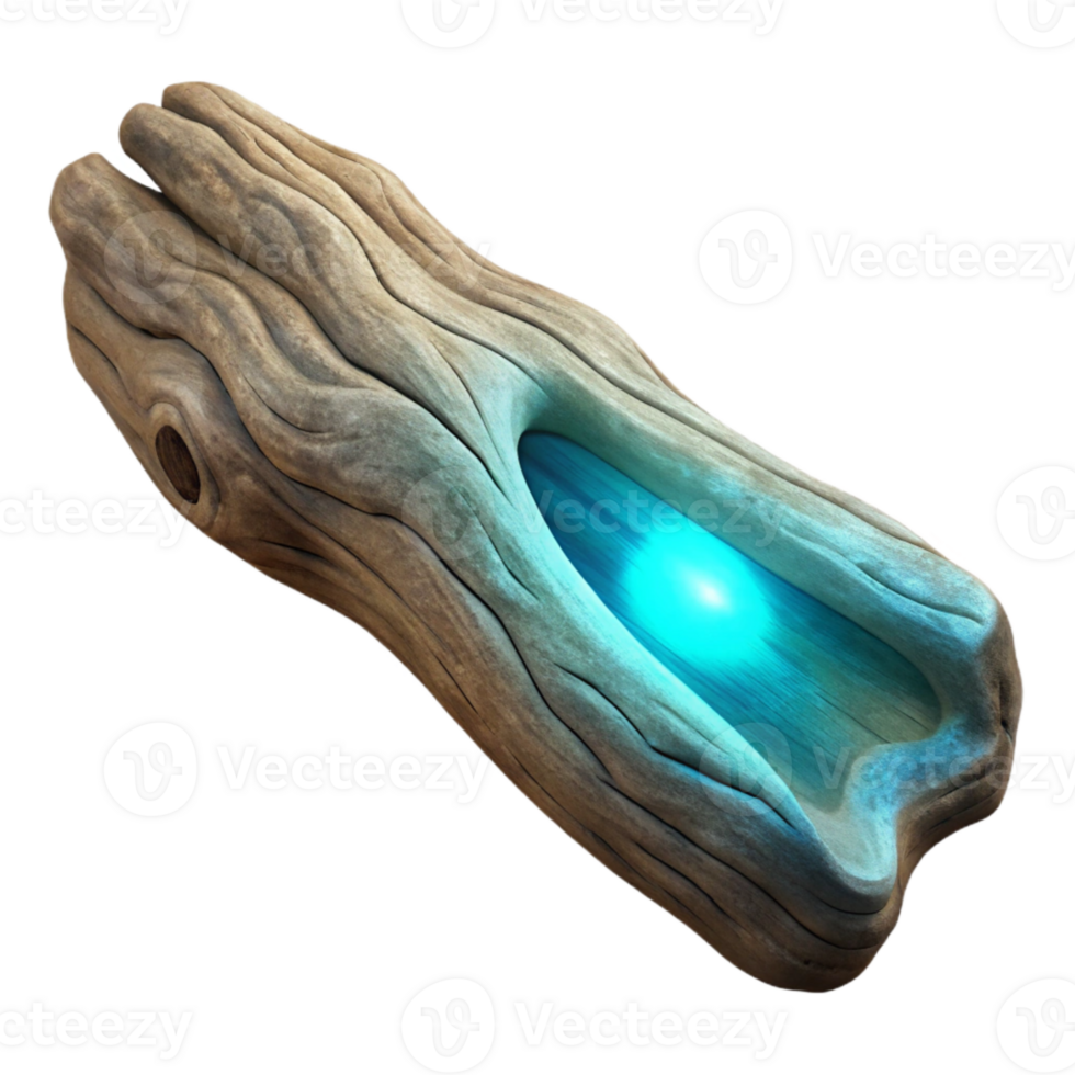 beautiful classic Luminescent Driftwood Fragment Top View Cutout exclusive png