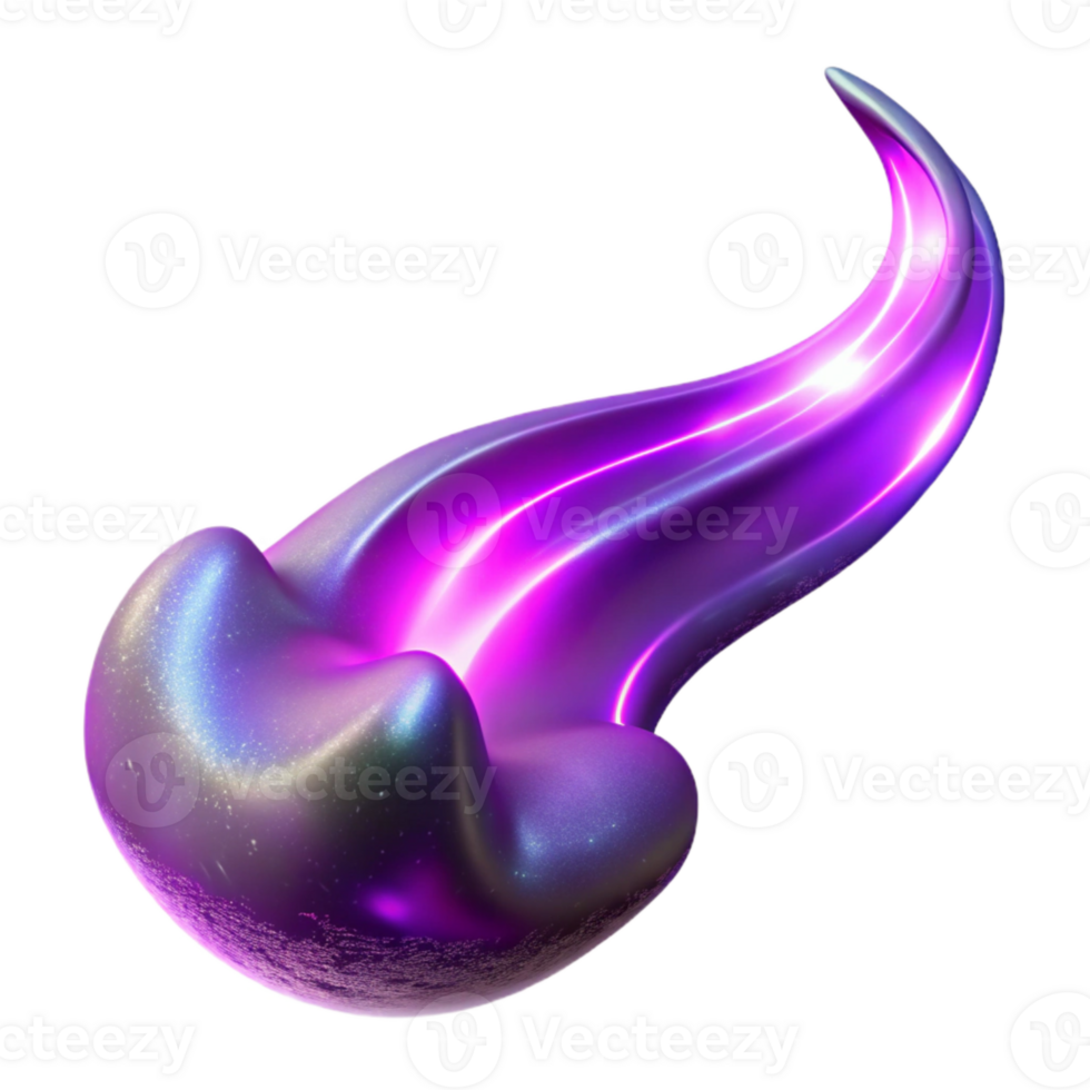 stunning artistic Luminous Auroral Stream Cutout Violet Light Streaks detailed png
