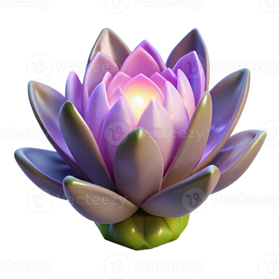 vibrant classic Luminous Forest Bloom Side View Transparent Background premium png