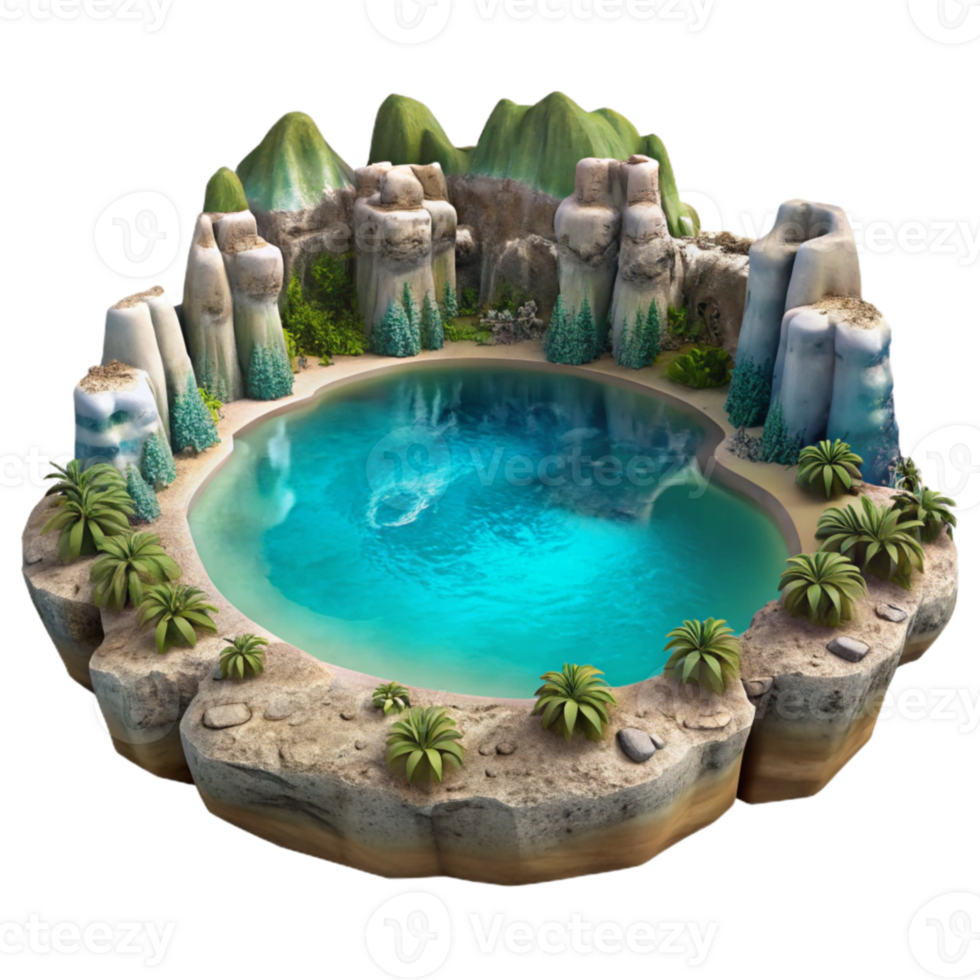 impressive classic Luminous Lagoon Panorama Transparent Background exclusive png
