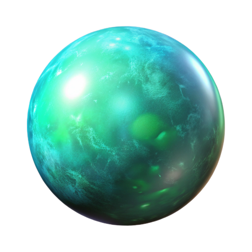 dramatic artistic Luminous Skyfall Isolated Soft Blue and Green genuine png