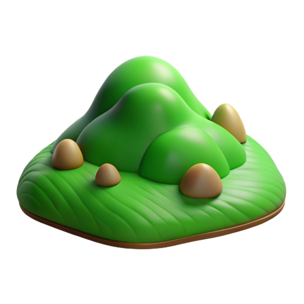 serene contemporary Lush Green Hills Cutout Terra Verde Valley Isolated high resolution png