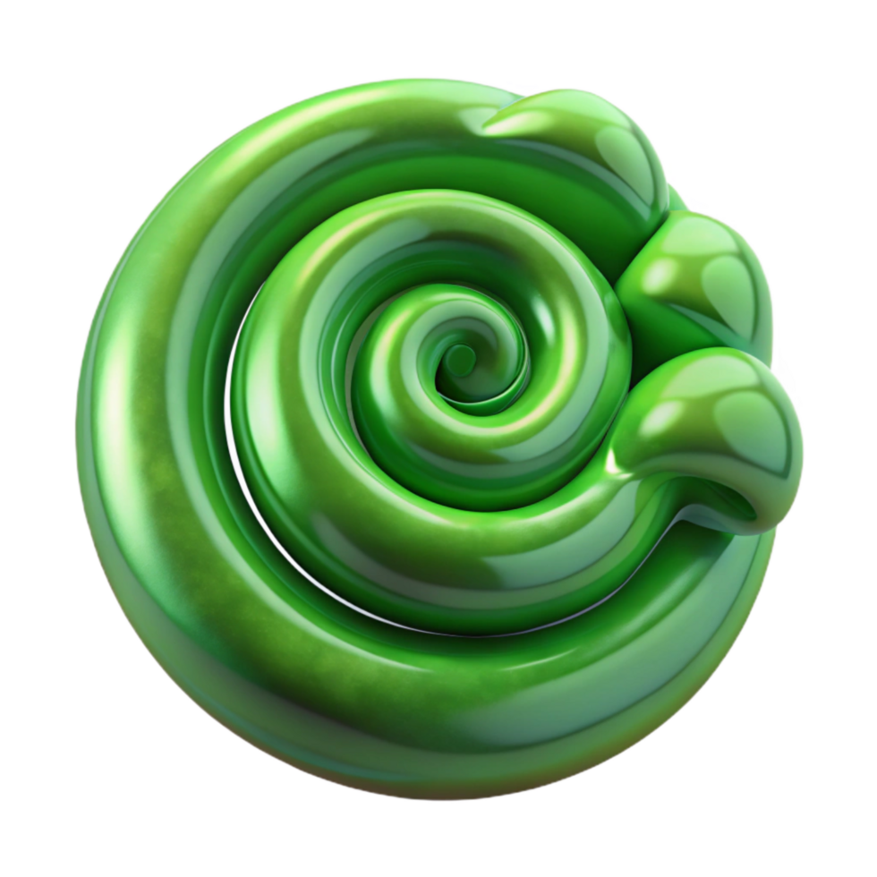 beautiful rustic Machine Cultivated Algae Isolated Green Swirls Transparent Background high quality png