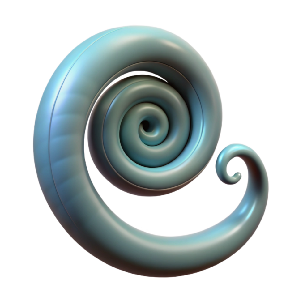 magnificent traditional Machine Cultivated Tendril Isolated Spiral Shape Transparent Background premium png