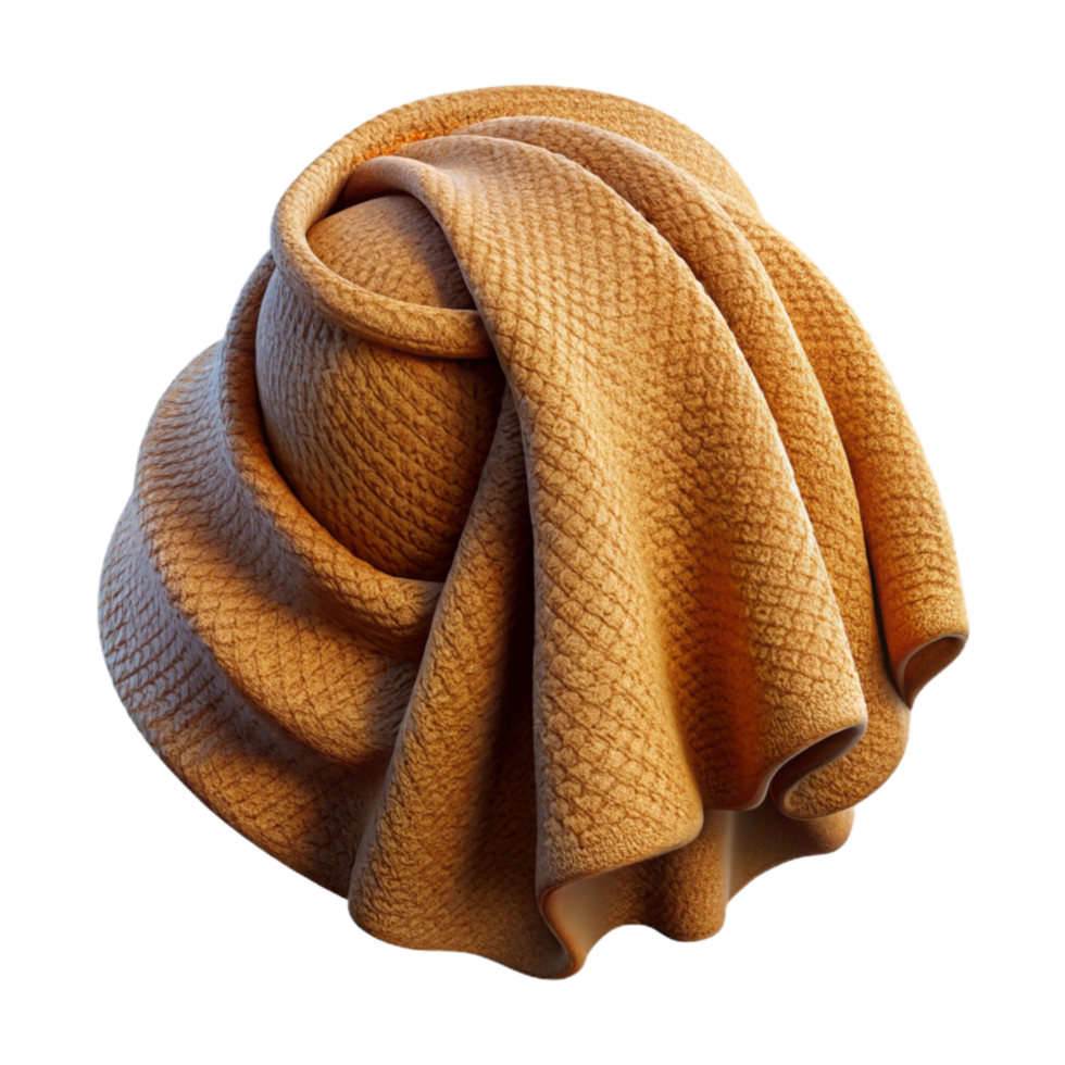 magnificent creative Machine Knitted Fabric Isolated Textured Surface Transparent Background png